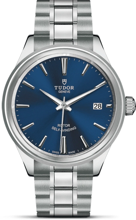 Tudor,Style 38mm,38mm,Stainless Steel,Blue,Automatic,Chronograph,Date,12500,12500-0009