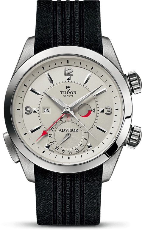 Tudor,Heritage 42mm,42mm,Titanium,Stainless Steel,Silver,Automatic,Date,Alarm,79620T,79620T-0009