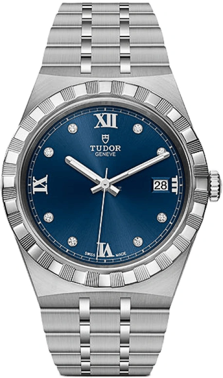 Tudor,Royal 38mm,38mm,Stainless Steel,Blue,Automatic,Date,38hours,28500,28500-0006