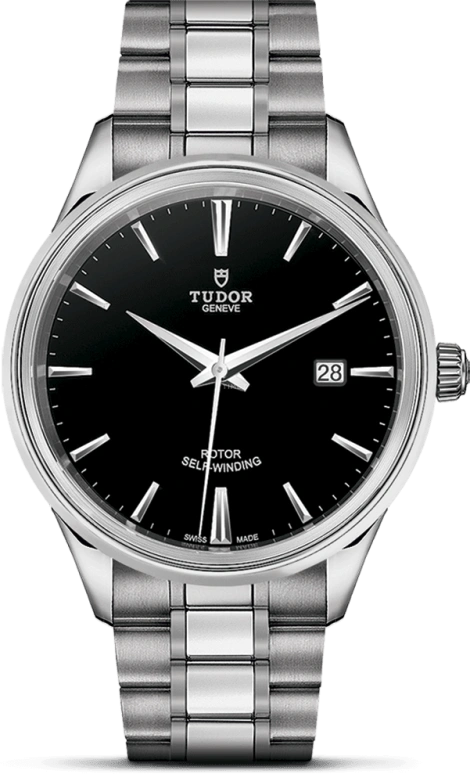 Tudor,Style 41mm,41mm,Stainless Steel,Black,Automatic,Date,38hours,12700,12700-0002