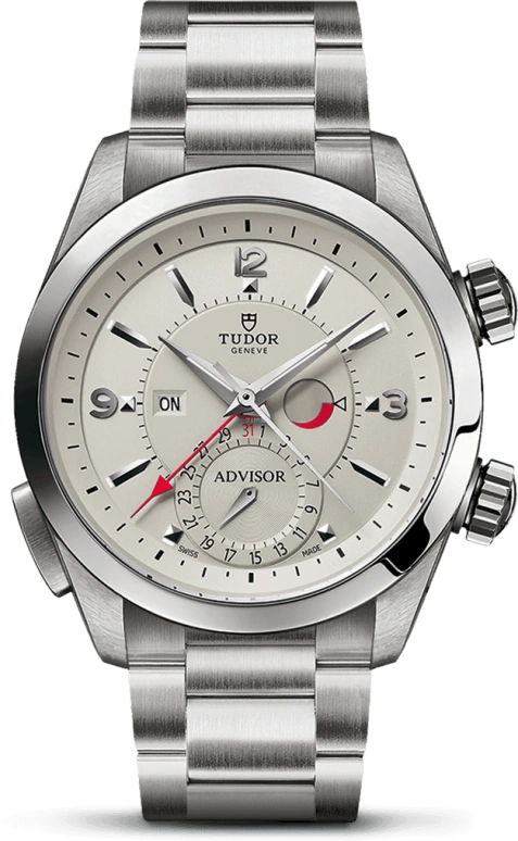 Tudor,Heritage 42mm,42mm,Titanium,Stainless Steel,Silver,Automatic,Date,Alarm,79620T,79620T-0010