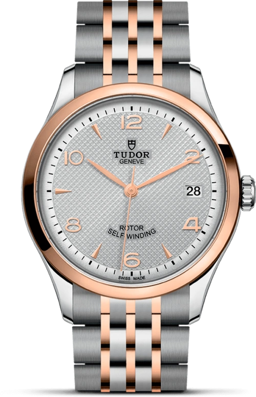 Tudor,1926 36mm,36mm,Rose Gold,Stainless Steel,Silver,Automatic,Day,38hours,91451,91451-0001