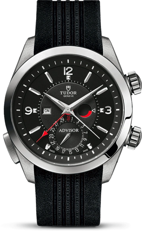 Tudor,Heritage 42mm,42mm,Titanium,Stainless Steel,Black,Automatic,Date,Alarm,79620TN,79620TN-0004