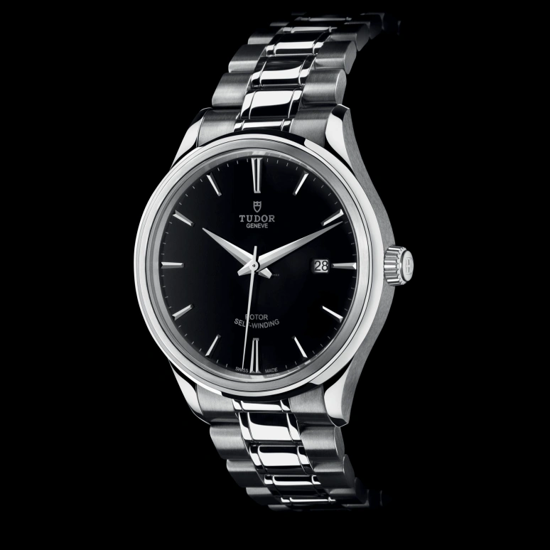Tudor,Style 41mm,41mm,Stainless Steel,Black,Automatic,Date,38hours,12700,12700-0002