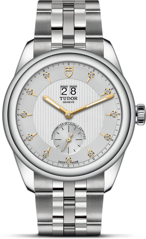 Tudor,Glamour 42mm,42mm,Stainless Steel,Silver,Automatic,Big Date,70hours,57100,57100-0005