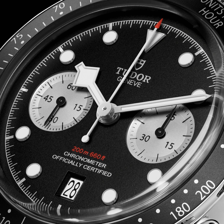 Tudor,Black Bay 41mm,41mm,Stainless Steel,Black,Automatic,Chronograph,Date,Column Wheel,79360N,79360N-0007