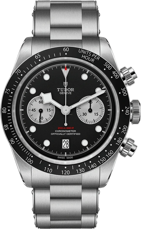 Tudor,Black Bay Chronograph 41mm,41mm,Stainless Steel,Black,Automatic,Chronograph,Day,79360N,79360N-0001