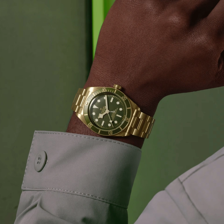 Tudor,Black Bay 58 39mm,39mm,Yellow Gold,Green,Automatic,70hours,In-house Caliber,79018V,79018V-0006