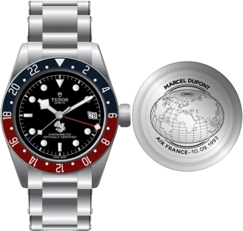 Tudor,Black Bay GMT 41mm,41mm,Stainless Steel,Black,Automatic,Date,70hours,79830RB,79830RB-00AF