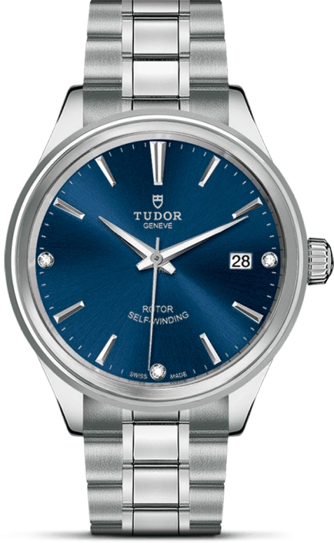 Tudor,Style 38mm,38mm,Stainless Steel,Blue,Automatic,Chronograph,Date,12500,12500-0013