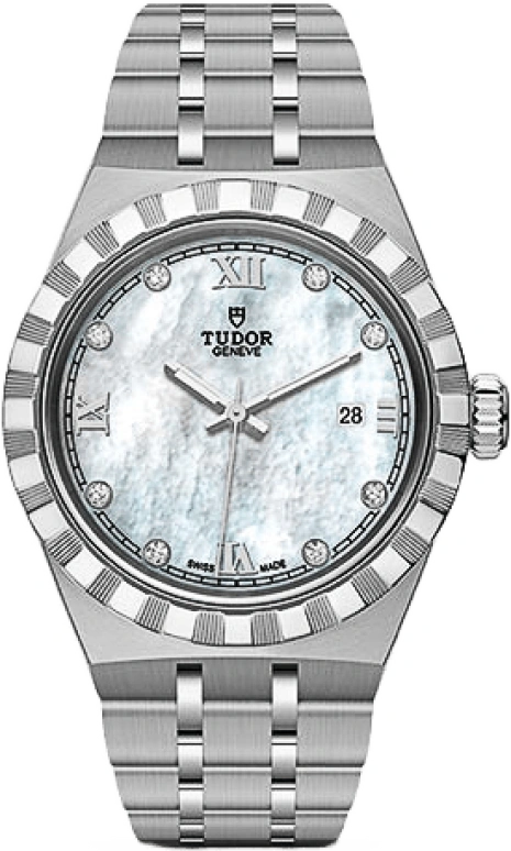 Tudor,Royal 28mm,28mm,Stainless Steel,White,Automatic,Date,38hours,28300,28300-0005