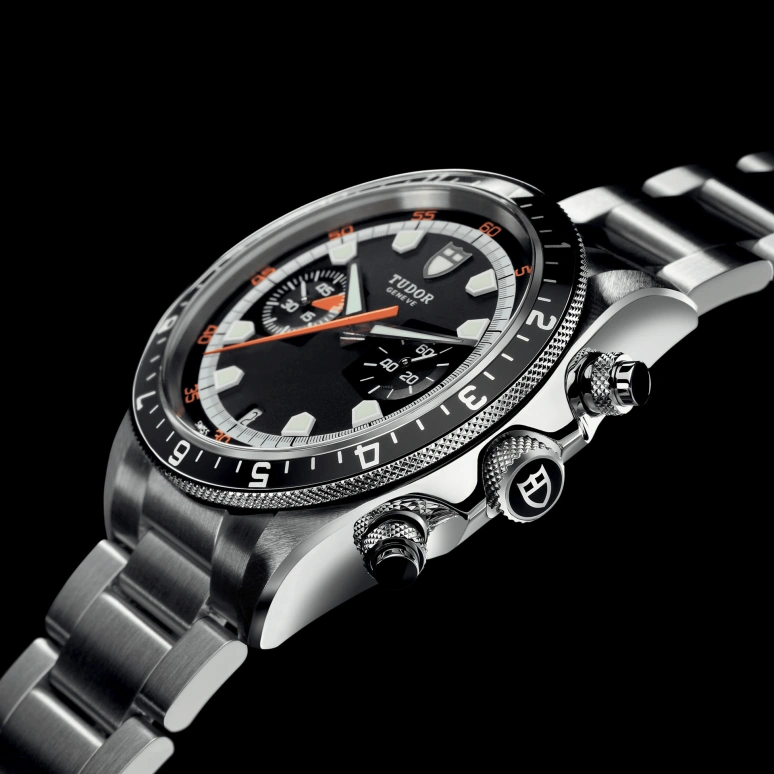 Tudor,Heritage 42mm,42mm,Stainless Steel,Black,Automatic,Chronograph,Date,70330N,70330N-0005