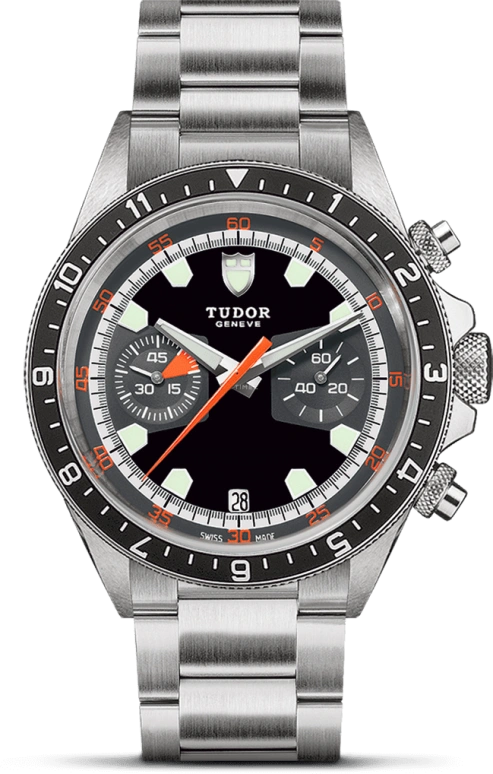 Tudor,Heritage 42mm,42mm,Stainless Steel,Black,Automatic,Chronograph,Date,70330N,70330N-0005