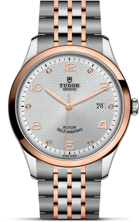 Tudor,1926 41mm,41mm,Rose Gold,Stainless Steel,Silver,Automatic,Date,38hours,91651,91651-0002