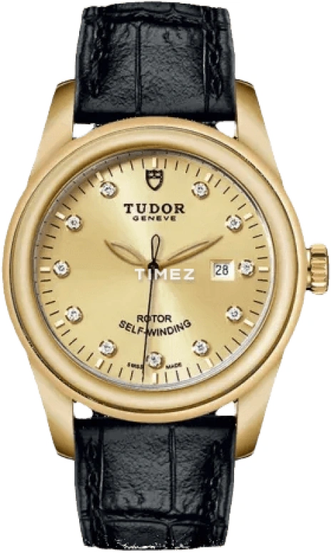 Tudor,Glamour 31mm,31mm,Yellow Gold,Champagne,Automatic,Day,38hours,53008,53008-0016