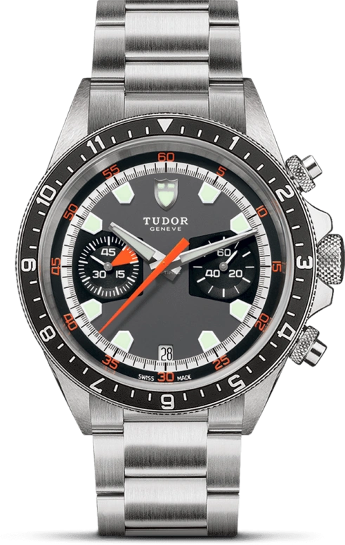 Tudor,Heritage 42mm,42mm,Stainless Steel,Grey,Automatic,Chronograph,Date,70330N,70330N-0006