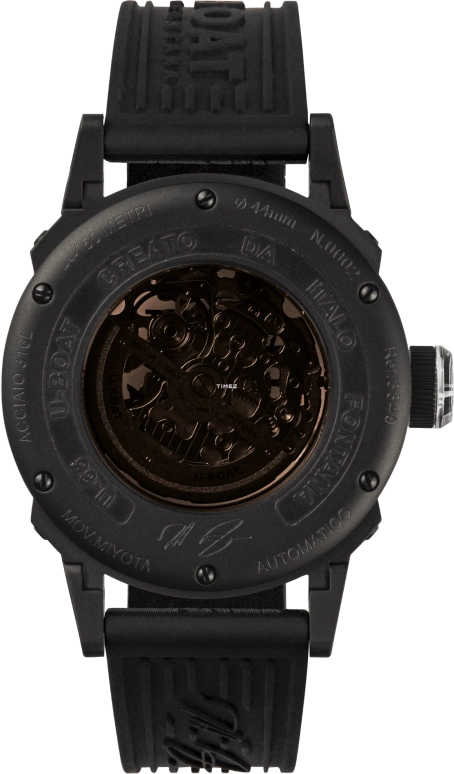 U-Boat,U-65 44毫米,44毫米,精钢,黑色,自动上弦,42小时,矿物水晶,3349