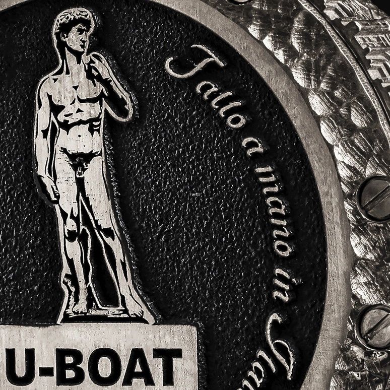 U-Boat,特别版 45毫米,45毫米,白银,黑色,银色,自动上弦,41小时,蓝宝石,FI925QR