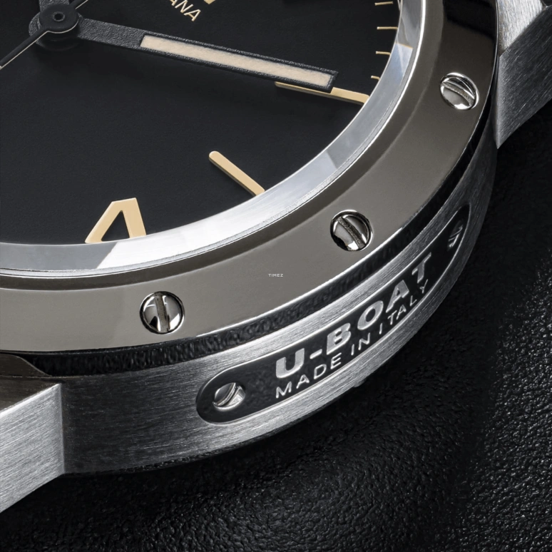 U-Boat,Classico 40mm,40mm,Stainless Steel,Black,Champagne,Automatic,Date,Day,8890