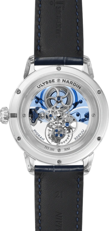 Ulysse Nardin,Classico 44mm,44mm,Sapphire,Skeleton,Handwound,Tourbillon,Sapphire,Crystal Glass,793,793-300