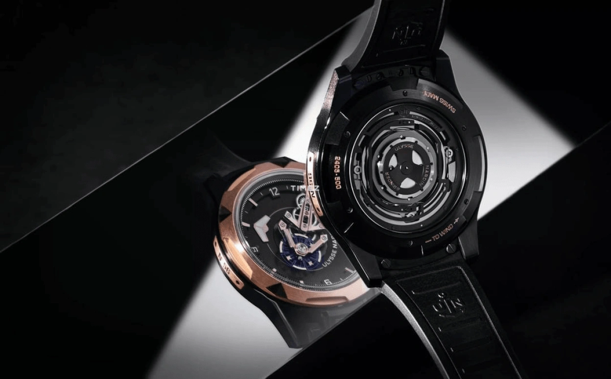 Ulysse Nardin,Freak 44mm,44mm,Titanium,Rose Gold,Black,Automatic,90hours,In-house Caliber,2405,2405-500-2A/3A