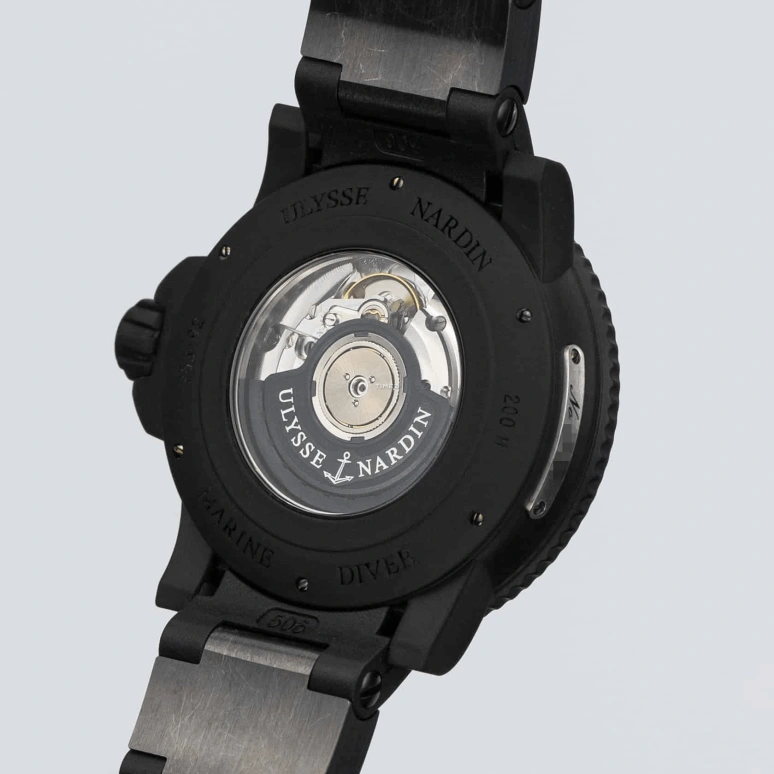 Ulysse Nardin,Diver 45.80mm,45.80mm,Stainless Steel,Black,Yellow,Automatic,Chronograph,Day,263,263-92-3C/924