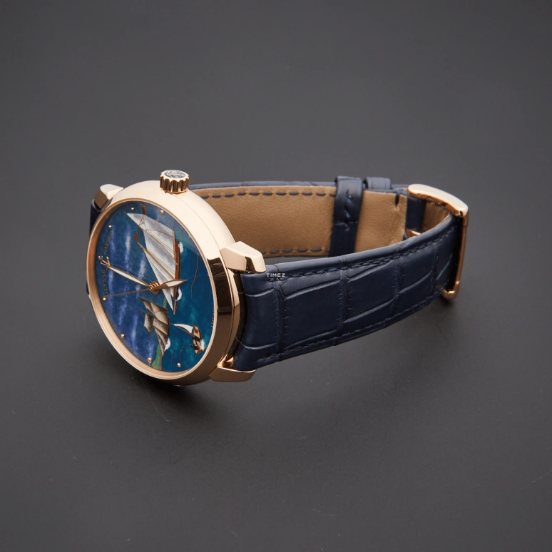 Ulysse Nardin,Classico 40mm,40mm,Rose Gold,Multi-Color,Blue,Automatic,42hours,In-house Caliber,8152,8152-111-2/AMERICA