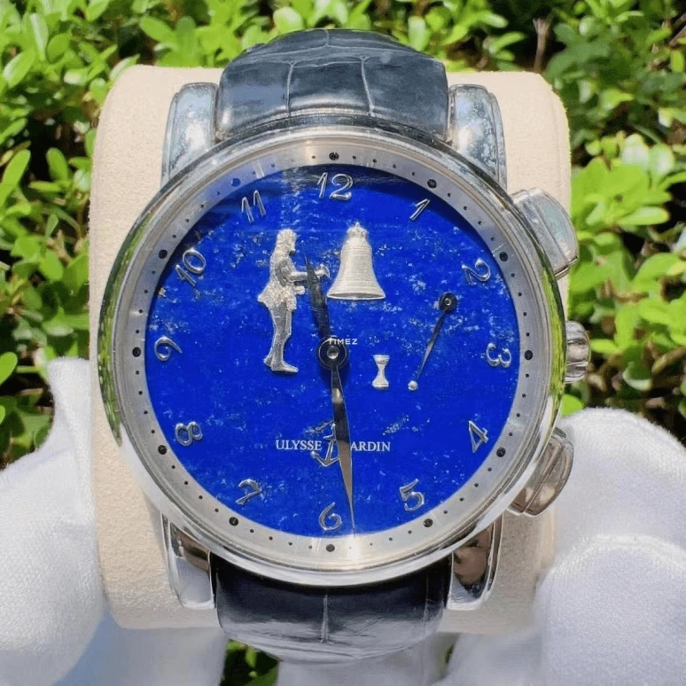 Ulysse Nardin,Marine 42mm,42mm,Platinum,Blue,Automatic,Hour Strike,40hours,6109,6109-103/E3