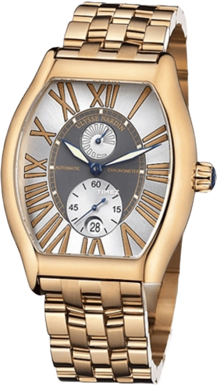 Ulysse Nardin,Michelangelo 38mm,38mm,Rose Gold,Silver,Grey,Automatic,Day,Power Reserve Indicator,276,276-68-8/421