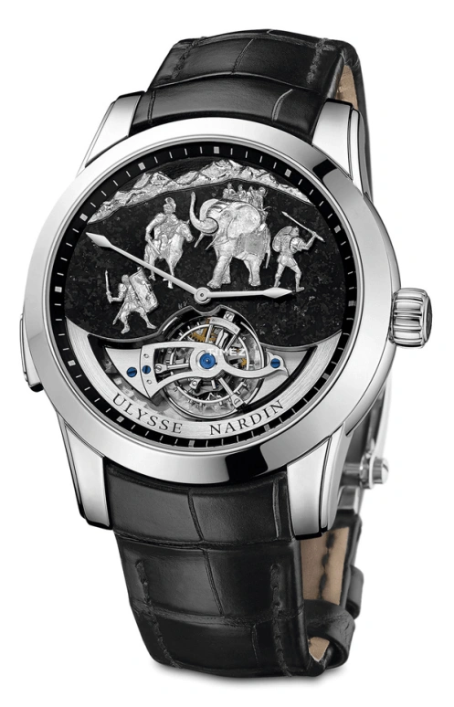 Ulysse Nardin,Classico 43mm,43mm,Platinum,Black,Handwound,Tourbillon,Minute Repeater,789,789-00