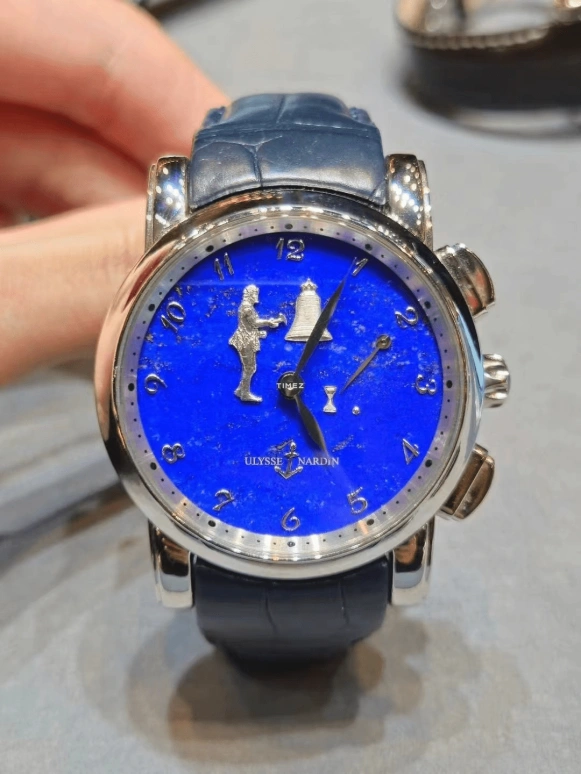 Ulysse Nardin,Marine 42mm,42mm,Platinum,Blue,Automatic,Hour Strike,40hours,6109,6109-103/E3