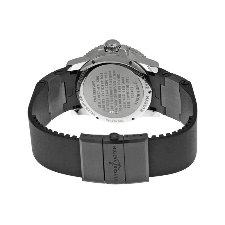 Ulysse Nardin,Diver 42.70mm,42.70mm,Stainless Steel,Ceramic,Black,Automatic,Day,Power Reserve Indicator,263,263-33-3C/82
