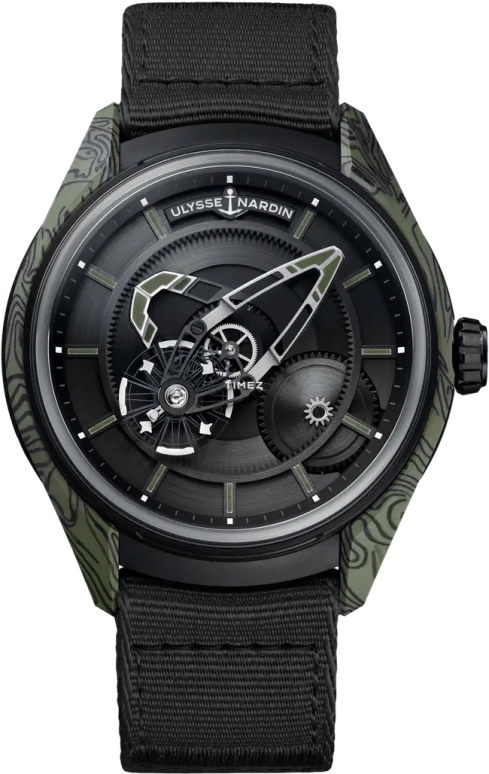 Ulysse Nardin,Freak 43mm,43mm,Titanium,Carbon,Black,Automatic,72hours,In-house Caliber,2303,2303-270-2A-KAKI/0A