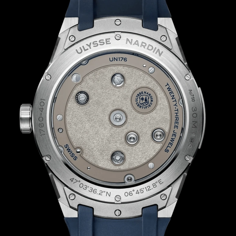 Ulysse Nardin,Blast 45mm,45mm,White Gold,Silver,Handwound,Power Reserve Indicator,Tourbillon,1760,1760-401LE-4A-MAIL/3A