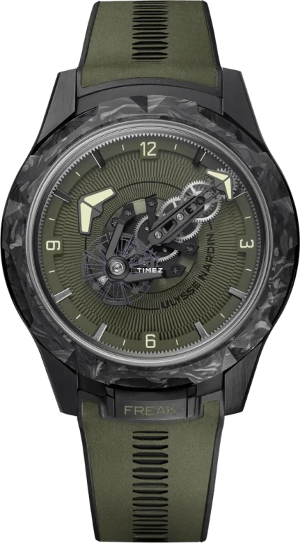 Ulysse Nardin,Freak 44mm,44mm,Titanium,Carbon,Khaki Green,Automatic,90hours,In-house Caliber,2403,2403-500-8A/3B