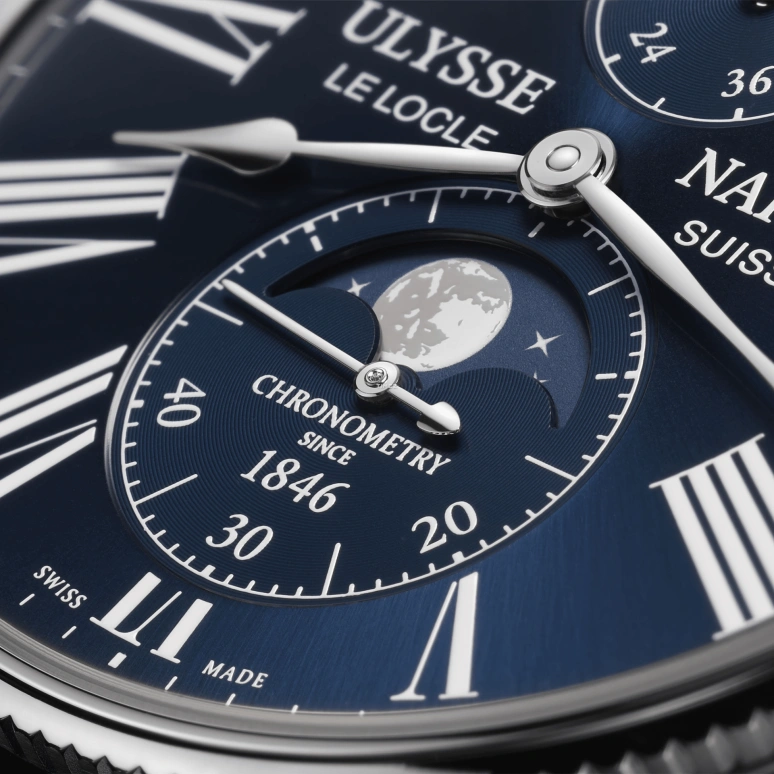 Ulysse Nardin,Marine 42mm,42mm,Stainless Steel,Blue,Automatic,Moonphase,Power Reserve Indicator,1193,1193-310LE-3A-175/1A