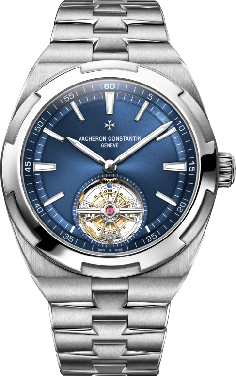 Vacheron Constantin,Overseas 42.50mm,42.50mm,Stainless Steel,Blue,Automatic,Tourbillon,80hours,6000V,6000V/110A-B544