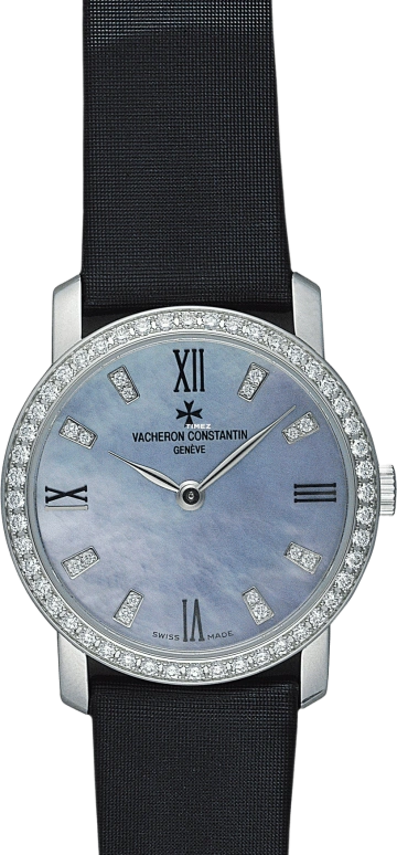 Vacheron Constantin,Patrimony 29mm,29mm,White Gold,Blue,Quartz,In-house Caliber,Sapphire,Crystal Glass,25562,25562/000G-9170