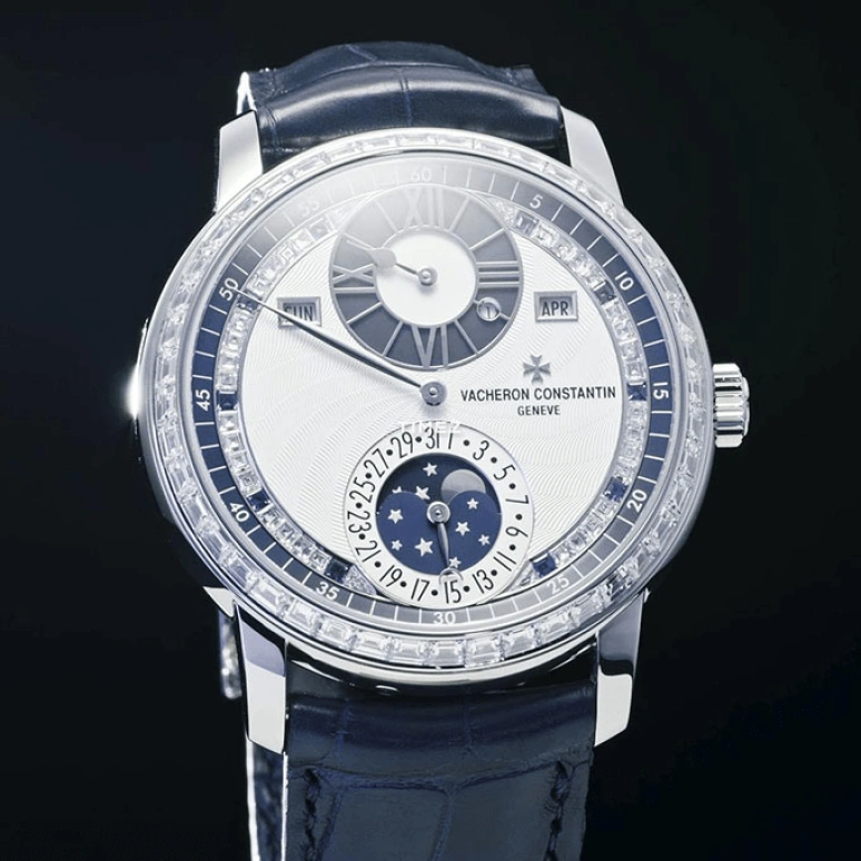 Vacheron Constantin,Artelier Cabinotiers Special Order 42mm,42mm,White Gold,Silver,Automatic,Moonphase,Perpetual Calendar,Leap Year,Month,40hours,In-house Caliber,4007C,4007C/000G-B709