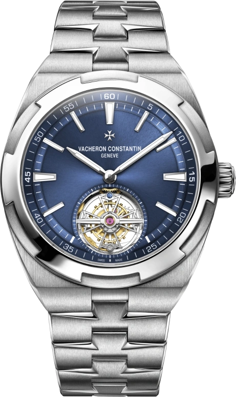 Vacheron Constantin,Overseas 42.50mm,42.50mm,Stainless Steel,Blue,Automatic,Tourbillon,80hours,6000V,6000V/110A-B544