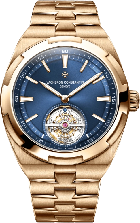 Vacheron Constantin,Overseas 42.50mm,42.50mm,Pink Gold,Blue,Automatic,Tourbillon,80hours,6000V,6000V/110R-B733