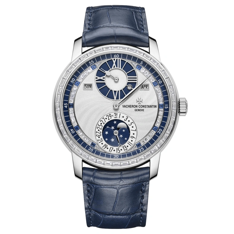 Vacheron Constantin,Artelier Cabinotiers Special Order 42mm,42mm,White Gold,Silver,Automatic,Moonphase,Perpetual Calendar,Leap Year,Month,40hours,In-house Caliber,4007C,4007C/000G-B709