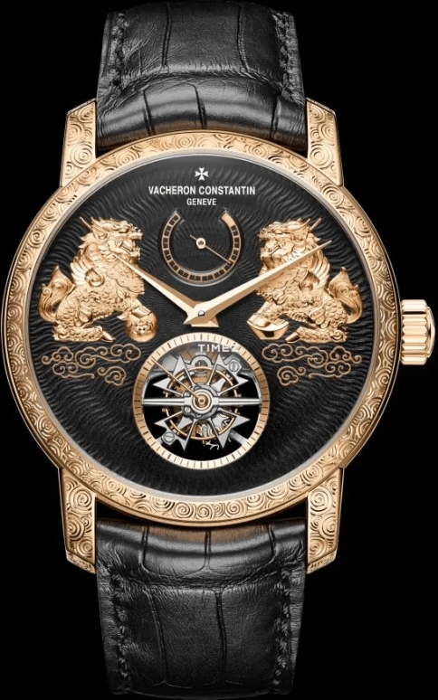 Vacheron Constantin,Traditionnelle 42mm,42mm,Pink Gold,Black,Handwound,Power Reserve Indicator,Tourbillon,89000,89000/000R-B645