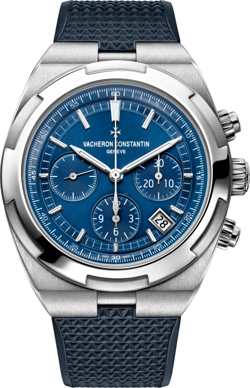 Vacheron Constantin,Overseas 42.50mm,42.50mm,Stainless Steel,Blue,Automatic,Chronograph,Day,5500V,5500V/110A-B148