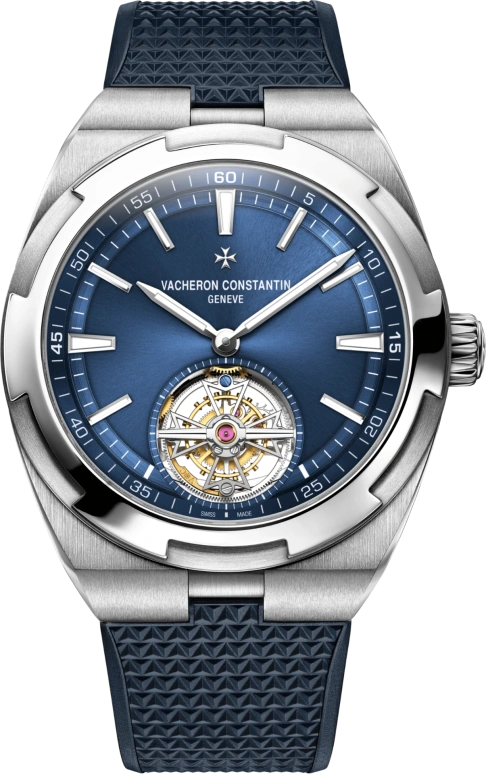 Vacheron Constantin,Overseas 42.50mm,42.50mm,Stainless Steel,Blue,Automatic,Tourbillon,80hours,6000V,6000V/110A-B544