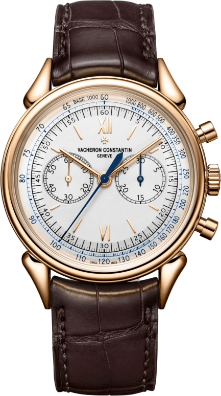 Vacheron Constantin,Historiques 38.50mm,38.50mm,Pink Gold,Silver,Handwound,Chronograph,Column Wheel,5000H,5000H/000R-B059