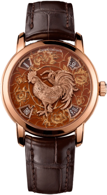 Vacheron Constantin,Métiers d'Art 40mm,40mm,Pink Gold,Brown,Automatic,Date,Day,Jumping Minutes,Jumping Hours,40hours,In-house Caliber,86073,86073/000R-B153