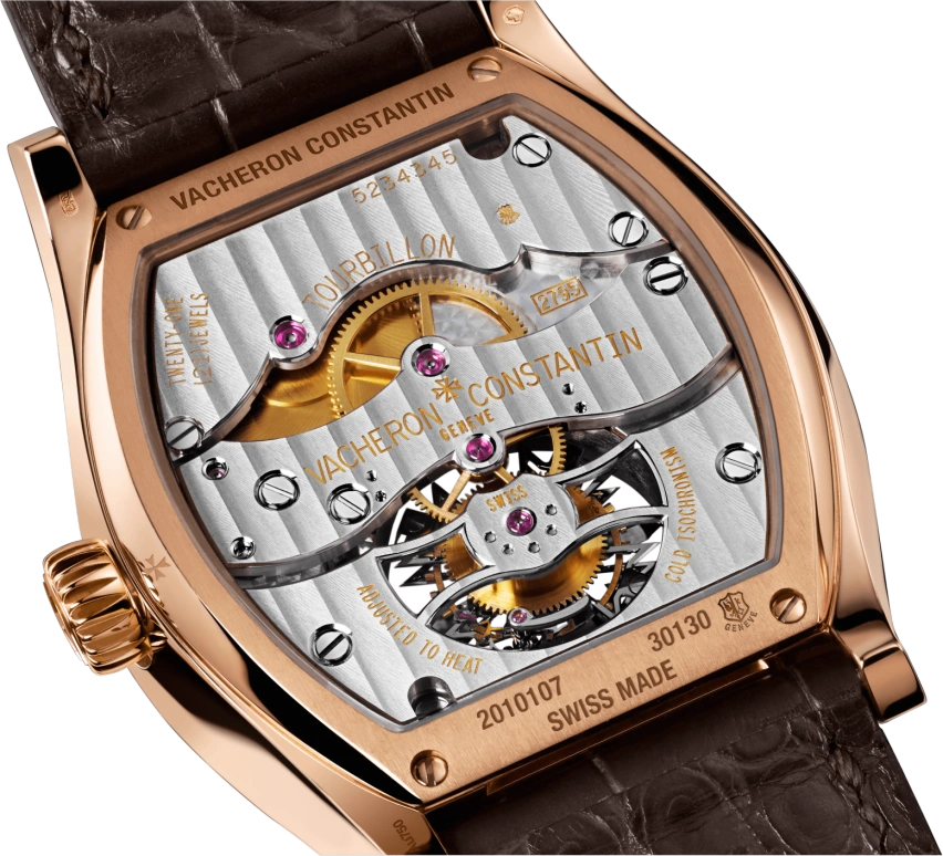 Vacheron Constantin,Malte 38mm,38mm,Pink Gold,Silver,Handwound,Tourbillon,45hours,30130,30130/000R-9754