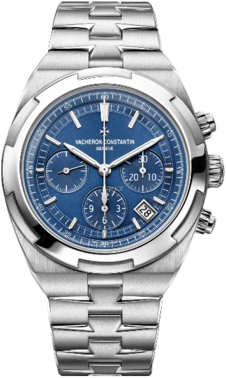 Vacheron Constantin,Overseas 42.50mm,42.50mm,Stainless Steel,Blue,Automatic,Chronograph,Day,5500V,5500V/110A-B148