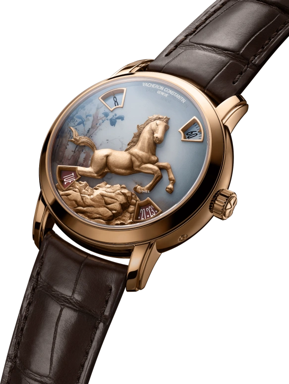 江诗丹顿,艺术大师 40毫米,40毫米,粉红金,多色,灰色,玫瑰金色,自动上弦,星期历,日历,跳时,86073,86073/000R-H067